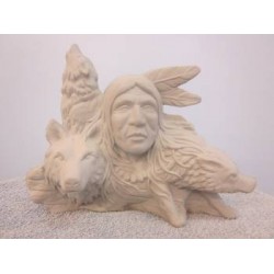 warrior-with-wolves-in-wood
