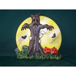 Witch 2 Sided Haunted Tree on Back (W-5)