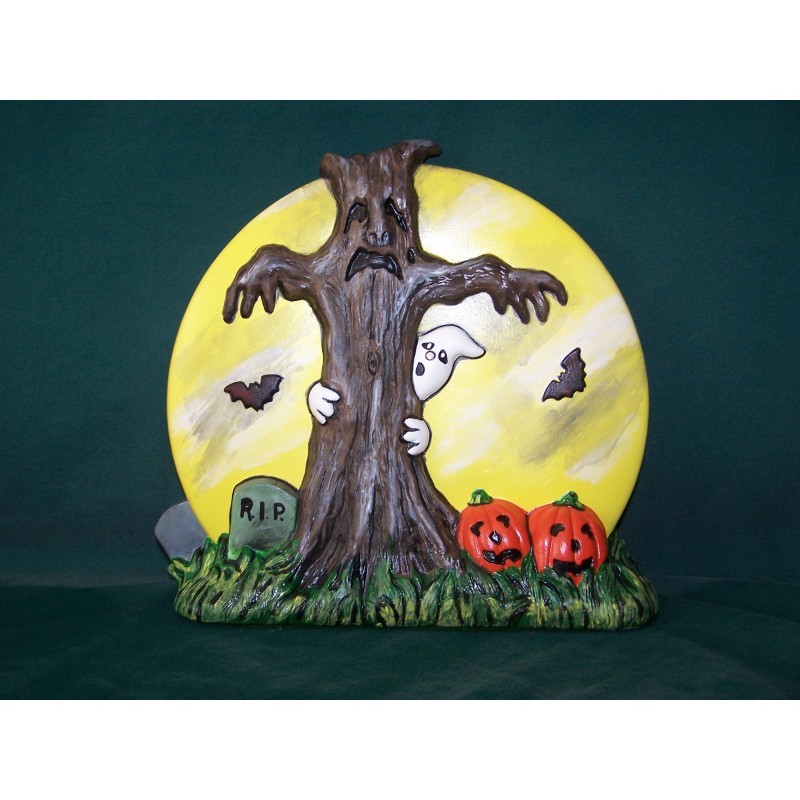 Witch 2 Sided Haunted Tree on Back (W-5)