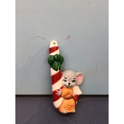 Mouse on Candy Cane