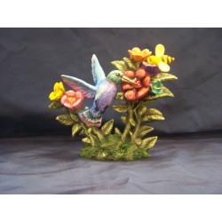 Hummingbird on Flower (BIR-16)