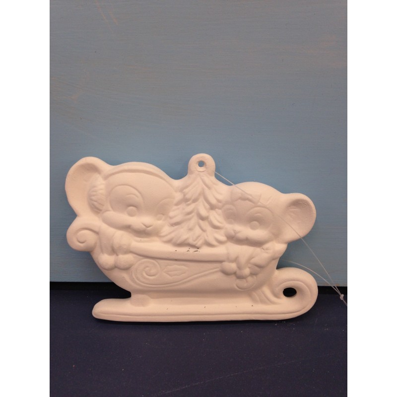 Mice in Sleigh (O-52)
