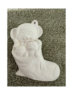 Mouse in Stocking Ornament