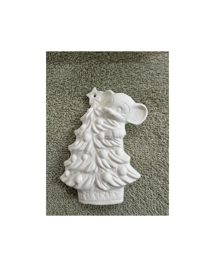 Mouse on Tree Ornament
