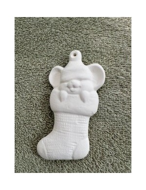 Mouse in Sock Ornament