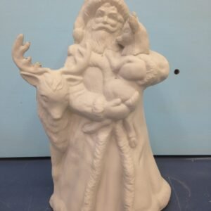 Santa with Two Deer (A-93)