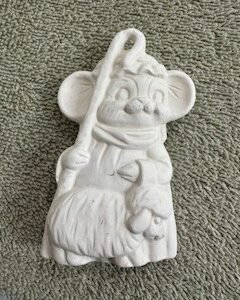 Mouse Shepard with Lamb Ornament