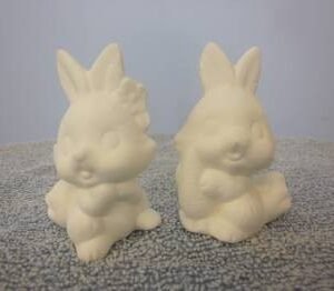 Carrot and Flower Bunnies (BUN-38)