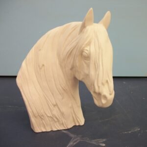 Friesian Horse  Bust on Base (CH-26)