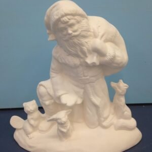 Kneeling Santa with Wildlife (A-32)