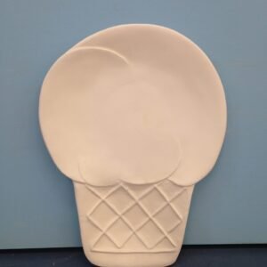 Large Ice Cream Cone Plate (KIT-46)